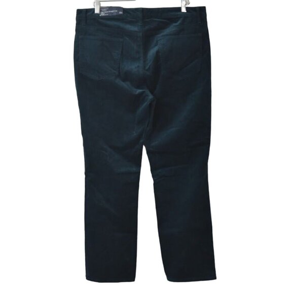 Talbots Corduroy Jeans Womens 16P Flawless High Waist Straight Leg Slimming Blue - Picture 2 of 10